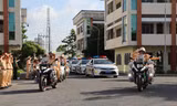 Lực lượng Công an tỉnh Đồng Tháp đồng loạt ra quân.