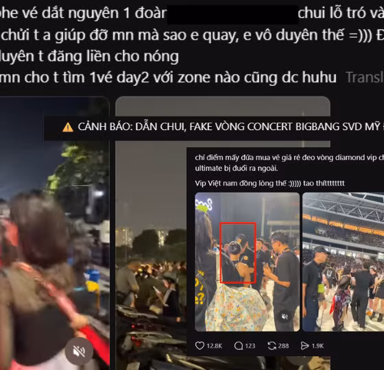 Concert BIGBANG tại Hà Nội: Phát hiện nhiều người đeo vòng "pha-ke", phe vé dẫn khách chui