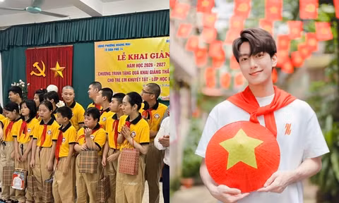 Fan Thái Lê Minh Hiếu cùng các em nhỏ đặc biệt đón ngày khai giảng ý nghĩa