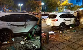 Hà Nội: Ô tô tông liên hoàn khiến 1 người không qua khỏi, tài xế có nồng độ cồn rất cao