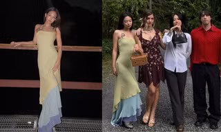 Jennie lên hot topic Hàn vì mặc chiếc váy gần 30 năm tuổi đi ăn cưới bạn thân