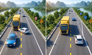 Đề xuất bỏ "mượn làn" ngược chiều để vượt xe: Tài xế vượt thế nào để không vi phạm?