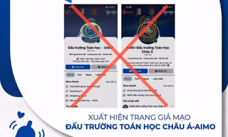 Cảnh báo trang web, fanpage giả mạo cuộc thi AIMO, phụ huynh, học sinh cần lưu ý