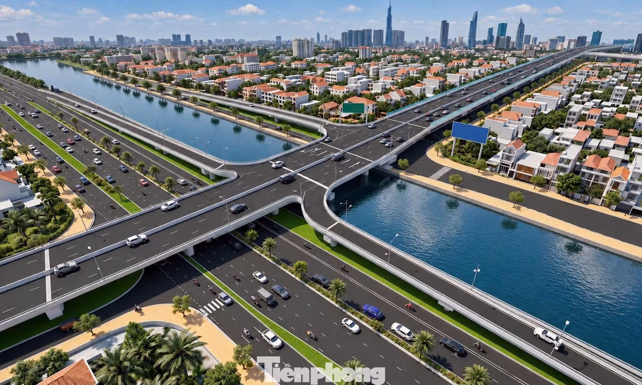 Diện mạo tuyến đường trên cao xuyên khu Nam TPHCM hơn 6.200 tỷ đồng