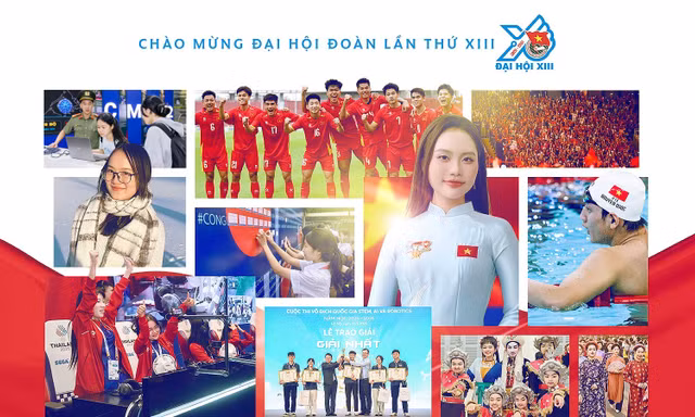 Chào mừng Đại hội Đoàn lần thứ XIII: "Thế hệ Thánh Gióng" vững bước dưới cờ Đoàn