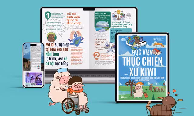 Ấn phẩm Học viện thực chiến xứ Kiwi- Giải mã sức hút của các Học viện Kinh doanh, Công nghệ và Kỹ thuật hàng đầu New Zealand