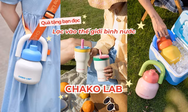 Quà tặng bạn đọc: Lạc vào thế giới bình nước thời trang CHAKO LAB