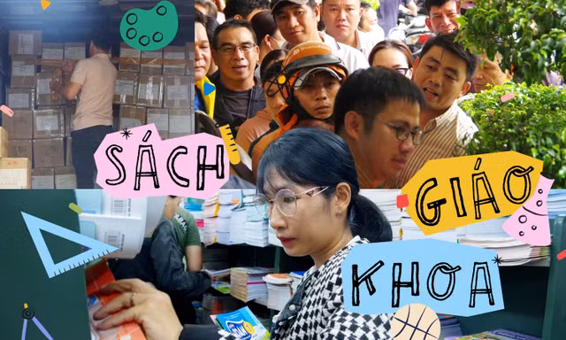 Cảm động cảnh phụ huynh đội nắng xếp hàng tìm sách giáo khoa cho con tại trụ sở NXB Giáo dục VN