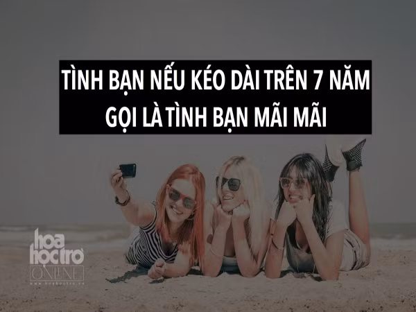 "Tình bạn kéo dài trên 7 năm là tình bạn mãi mãi". Bạn đã có người bạn như thế chưa?