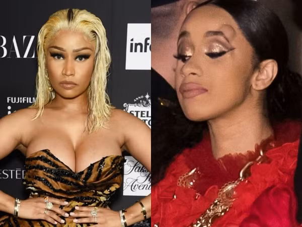 Cardi B cầm guốc ném Nicki Minaj nhưng bị đánh lại đến sưng cả mặt?