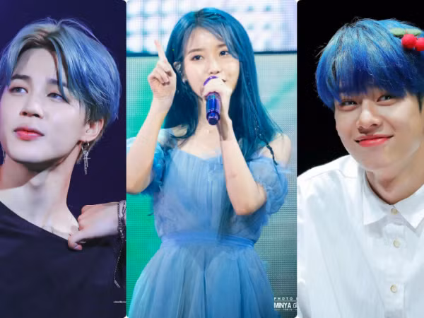 Hóa ra xanh dương mới chính là màu tóc giúp idol K-Pop lên đời nhan sắc