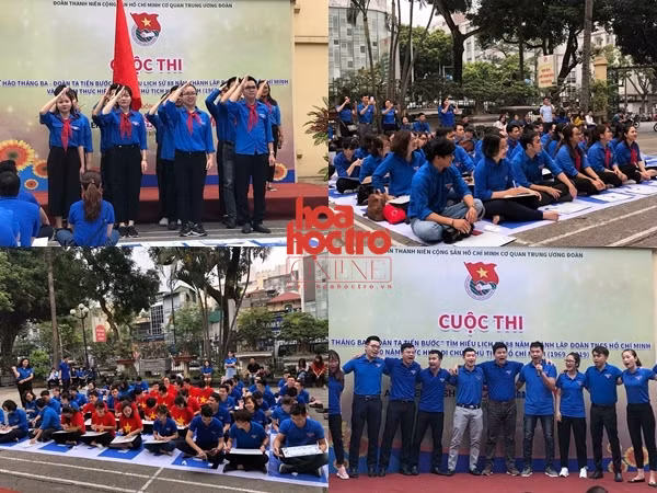 Các đơn vị Đoàn TNCS Hồ Chí Minh tham gia cuộc thi tìm hiểu về Đoàn và di chúc của Bác