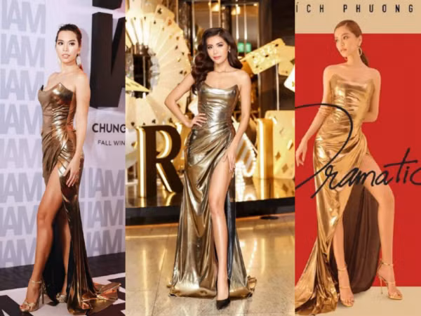 Ba mỹ nhân showbiz Việt lại "đụng hàng" váy: Ai mặc đẹp hơn?