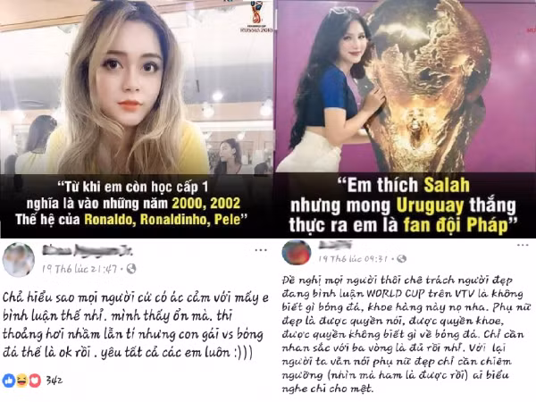 Các "hot girl" bình luận World Cup có đáng bị "ném đá"?