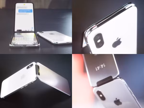 Tròn mắt với iPhone X phiên bản nắp gập đẹp rụng rời, đố bạn có thể cầm lòng được