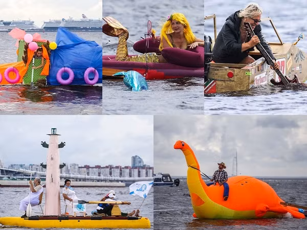 Lễ hội phao cực vui nhộn ở St. Petersburg, Nga
