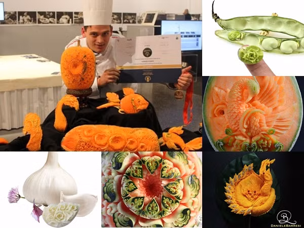 Những tác phẩm điêu khắc thần kỳ từ rau củ