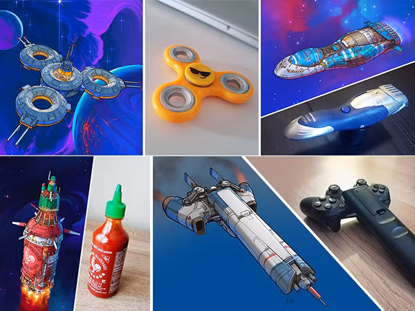 Độc đáo với chùm ảnh "hô biến" mọi đồ vật xung quanh thành tàu vũ trụ