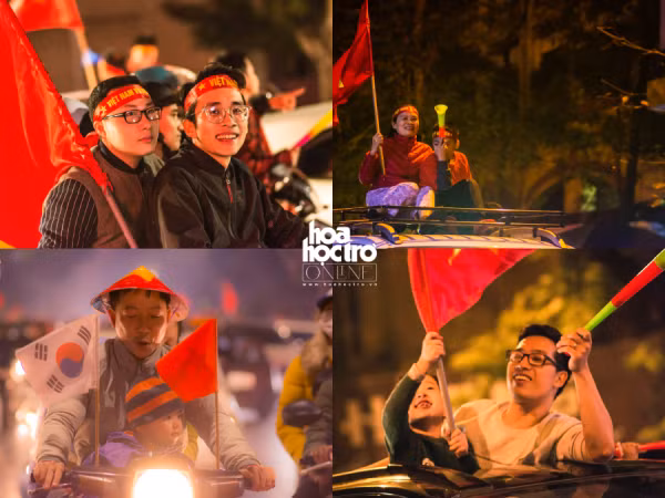 Nhìn lại khoảnh khắc: Cổ động viên xuống đường mừng Việt Nam vào tứ kết Asian Cup 2019