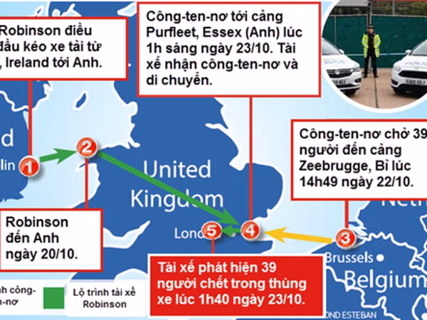 Mắt xích quan trọng trong cuộc điều tra vụ 39 người chết ở Anh