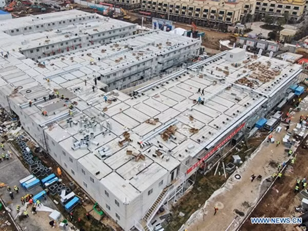 Bệnh viện dã chiến Hỏa Thần Sơn hoàn tất ở Vũ Hán