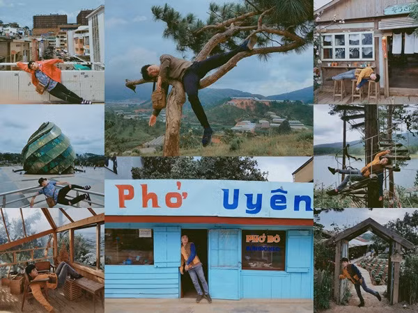 Quá buồn ngủ, chàng trai tạo dáng vật vờ ở Đà Lạt, ảnh hút nghìn like