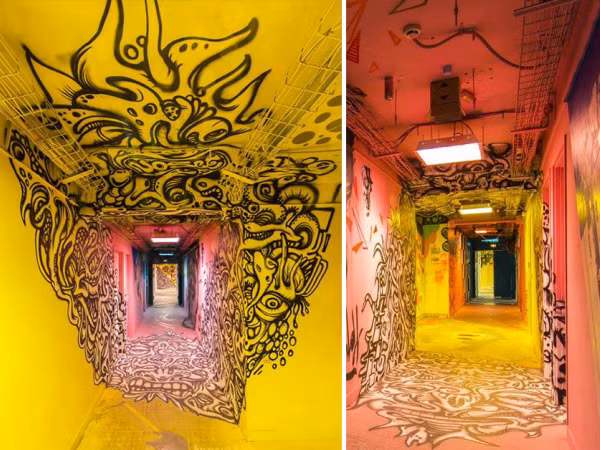 Trường đại học nhờ 100 nghệ sĩ graffiti sơn kí túc xá trước khi cải tạo, và đây là kết quả…