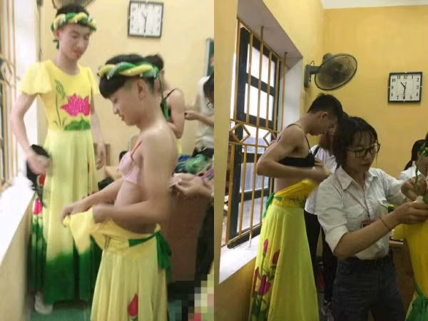 Con trai "lớp người ta" giả gái "lầy lội" đi diễn văn nghệ ngày 20/11