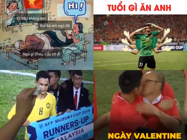 Ảnh chế "càn quét" MXH sau chiến thắng nức lòng vô địch AFF Cup 2018 của ĐT Việt Nam
