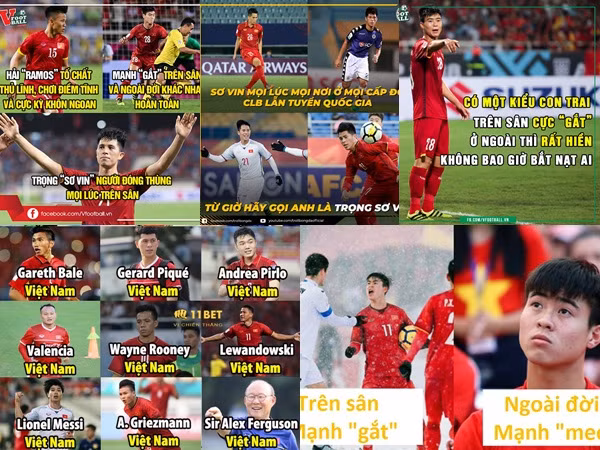 Biệt danh hài hước của bộ ba hậu vệ Việt Nam tại AFF Cup 2018