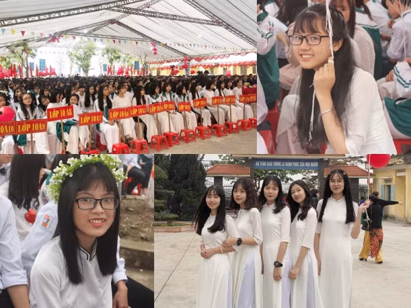 Nam Định: Teen THPT Lý Tự Trọng thướt tha trong ngày kỷ niệm 60 năm thành lập trường