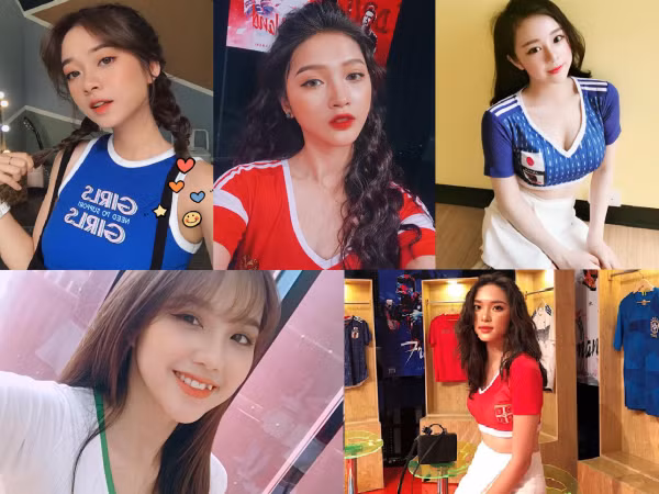 Cư dân mạng thích thú "thả tim” Facebook các "hot girl World Cup 2018"