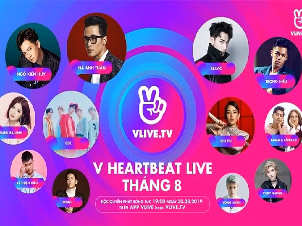 "Bật mí" dàn nghệ sĩ Việt tham gia đêm nhạc "V Heartbeat" tháng 8