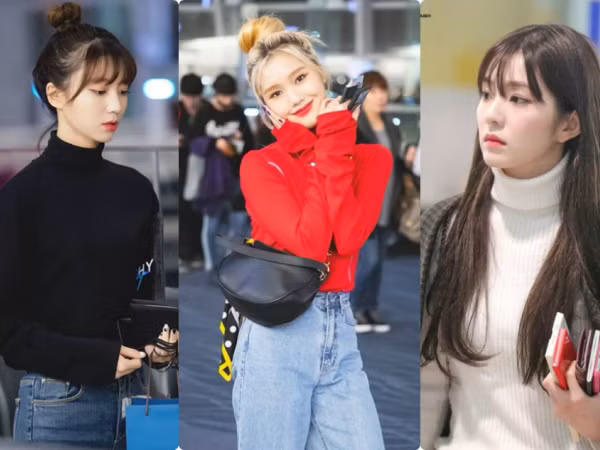 Chỉ là áo cổ lọ màu trơn siêu đơn giản mà idol K-Pop vẫn diện cực thần thái