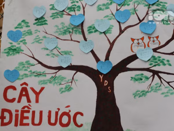 Cây điều ước - ý tưởng ấm áp của đội tình nguyện cho sĩ tử mùa thi