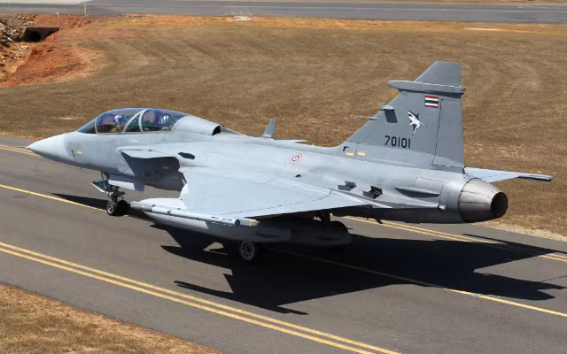 Thái Lan lần đầu điều chiến đấu cơ Gripen ra nước ngoài tập trận