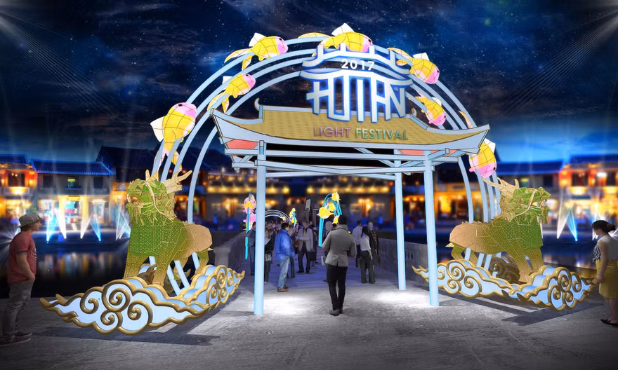 Công nghệ trình chiếu Lazer và 3D Mapping hiện đại tại nhiều điểm trong phố cổ.
