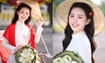 Nữ sinh Học viện Ngân hàng rạng rỡ trong tà áo dài mừng Tết Độc lập