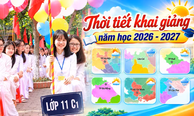 Thời tiết dịp khai giảng 5/9: Nhiều nơi nắng nóng
