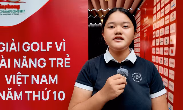 Nhà vô địch Tiền Phong Golf Championship 2024 Nguyễn Bảo Châu và hành trình cân bằng golf với năm học cuối cấp 