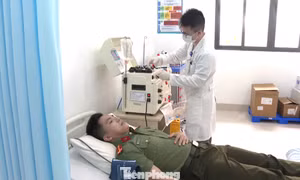 Trung úy công an Đắk Lắk 36 lần hiến máu