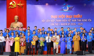 Anh Vương Như Hoan làm Chủ tịch Hội LHTN Việt Nam tỉnh Hưng Yên nhiệm kỳ 2026 – 2029