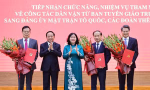 Bộ Chính trị, Ban Bí thư điều động, chỉ định 3 Phó Bí thư Đảng ủy MTTQ, các đoàn thể Trung ương