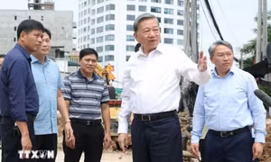 Tổng Bí thư, Chủ tịch nước kiểm tra thực địa một số dự án trọng điểm ở Hà Nội