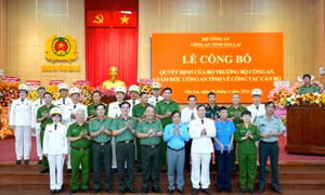 Công bố quyết định của Bộ trưởng Bộ Công an về công tác cán bộ tại Gia Lai 