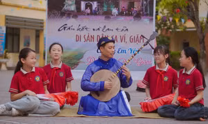 Thầy Khánh truyền tình yêu ví, Giặm cho học trò