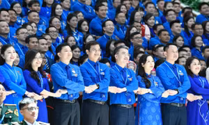 Tinh thần thực hiện Nghị quyết Đại hội XIII đang lan tỏa mạnh mẽ từ Trung ương đến cơ sở, từ mỗi cán bộ Đoàn đến từng đoàn viên, thanh niên Ảnh: Trọng Tài 