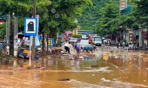 Mưa lớn gây sạt lở, ngập úng tại Sơn La