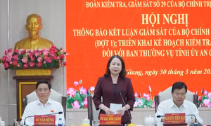 Đoàn Kiểm tra, giám sát của Bộ Chính trị, Ban Bí thư làm việc với Ban Thường vụ Tỉnh ủy An Giang