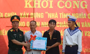 Chung tay xây 'Nhà tình nghĩa quân - dân' tại Đồng Nai